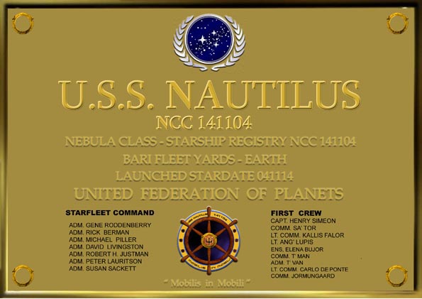 Targa Ufficiale della USS Nautilus
